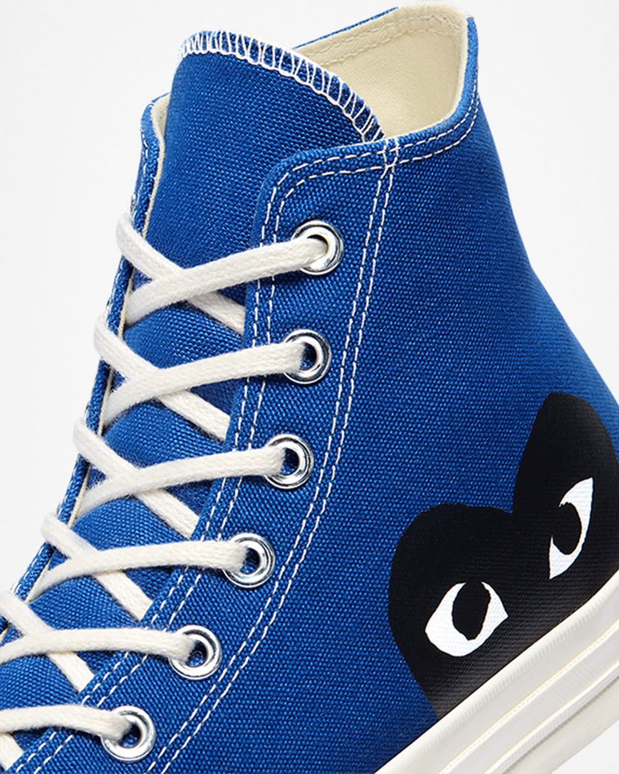 Tenisky Vysoke Converse x Comme des Garçons PLAY Chuck 70 Panske Modre Čierne | SK JGZBX6